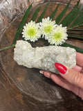 clear apophyllite crystal cluster