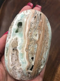 Caribbean calcite palm stone