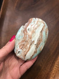 Caribbean calcite palm stone