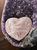 Rose Quart Heart Dish
