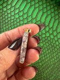 amethyst slice pendant