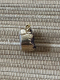 natural raw amethyst heart pendant