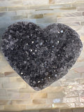 crystal druzy heart