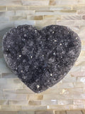 crystal druzy heart
