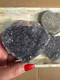 crystal druzy heart