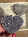 crystal druzy heart