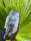 high flash labradorite freeform slab