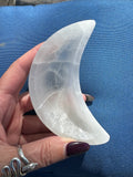 selenite moon dish