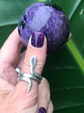 Charoite.crystal.sphere.1