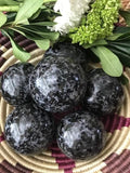indigo gabbro crystal sphere