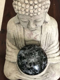 indigo gabbro crystal sphere