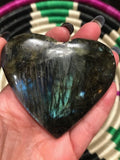 labradorite crystal heart
