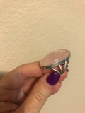Rose Quartz Oval Shaped Ring