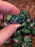ruby zoisite crystal tumble