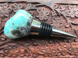 decorative amazonite crystal wine stopper