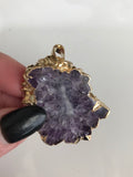 amethyst stalactite pendant