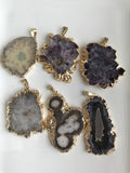 amethyst stalactite pendant
