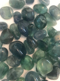 blue fluorite crystal tumble