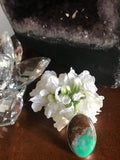 chrysoprase oval ring