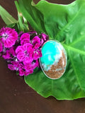 chrysoprase oval ring
