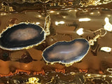 brown agate earrings
