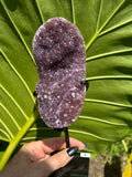 Amethyst Druzy Crystal on Stand 7