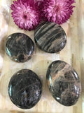 Black Moonstone Palm Stone