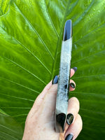 black agate druzy crystal flame 3