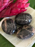 Black Moonstone Palm Stone