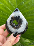 black agate crystal druzy flame 8-1