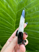 black agate druzy crystal flame 11-2