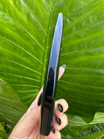 Black Agate Druzy Crystal Flame (No.6) | Teardrop