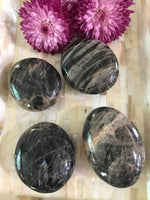 Black Moonstone Palm Stone