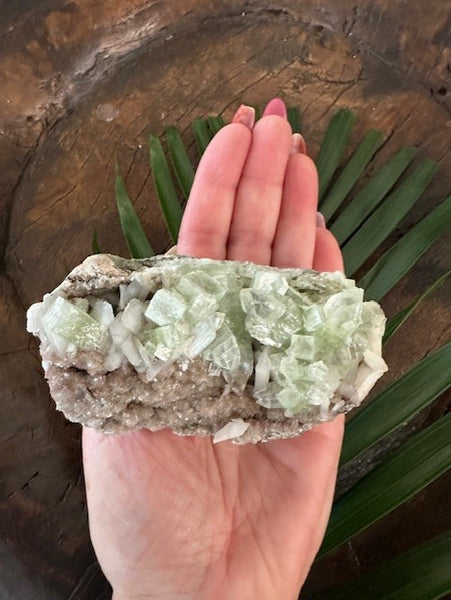 green apophyllite crystal