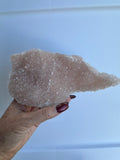Pink Apophyllite Cluster — Natural Raw Crystal Specimen, Heart Chakra Stone, 495 g
