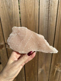Pink Apophyllite Cluster — Natural Raw Crystal Specimen, Heart Chakra Stone, 495 g
