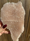Pink Apophyllite Cluster — Natural Raw Crystal Specimen, Heart Chakra Stone, 495 g