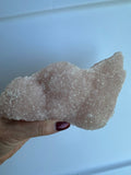 Pink Apophyllite Slab — Natural Raw Crystal Specimen, Heart Chakra Stone, 436 g