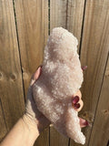 Pink Apophyllite Slab — Natural Raw Crystal Specimen, Heart Chakra Stone, 436 g