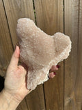Pink Apophyllite Specimen — Natural Raw Crystal Cluster, Heart Chakra Stone, 1.6 lbs