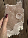 Pink Apophyllite Cluster — Large Raw Crystal Specimen, Natural Heart Chakra Stone 2.1 lbs