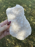Pale Pink Apophyllite Slab — Flat Natural Raw Crystal Specimen, Heart Chakra Stone, 327 g