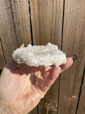Pale Pink Apophyllite Slab — Flat Natural Raw Crystal Specimen, Heart Chakra Stone, 327 g