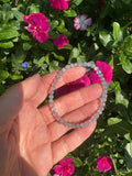 labradorite 4 mm bead stretch bracelet - stackable 3