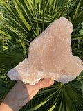 Pink Apophyllite Specimen — Natural Raw Crystal Cluster, Heart Chakra Stone, 1.6 lbs