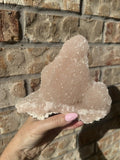 Pink Apophyllite Specimen — Natural Raw Crystal Cluster, Heart Chakra Stone, 1.6 lbs