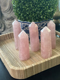 Rose quartz tower pillar