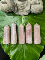 Rose quartz tower pillar