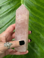 Rose quartz tower pillar