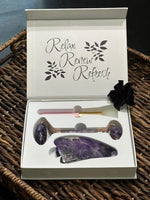 amethyst gua sha kit